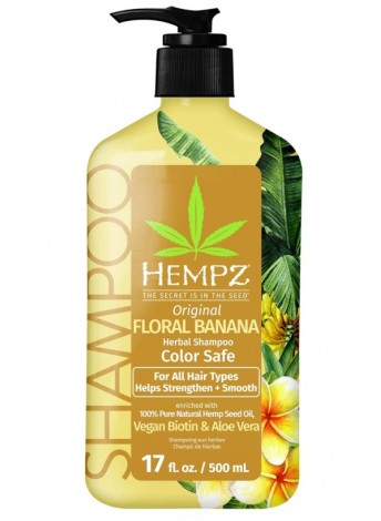 Шампунь для фарбованого та пошкодженого волосся Hempz Original Floral Banana Herbal Shampoo 500 мл