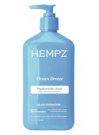 Молочко зволожуюче "Оушен Бріз" з гіалуроновою кислотою Hempz Ocean Breeze Herbal Body Moisturizer 500 мл