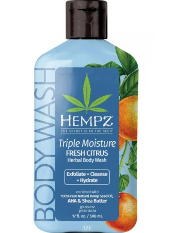 Гель для душу «Потрійне зволоження» Hempz Triple Moisture Fresh Citrus Body Wash 500 мл