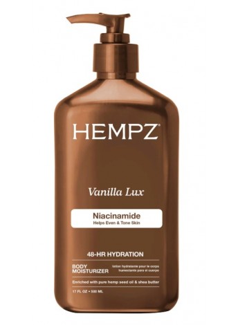 Молочко для тіла з ніацинамідом "Ваніль Люкс" Hempz Vanilla Lux Herbal Body Moisturizer 500 мл