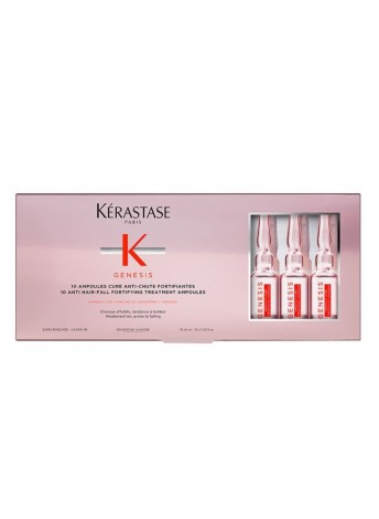 Укріплюючий засіб в ампулах для ослабленого волосся схильного до випадіння KERASTASE Genesis Ampoules Cure Anti-Chute Fortifiantes 10мл*6шт