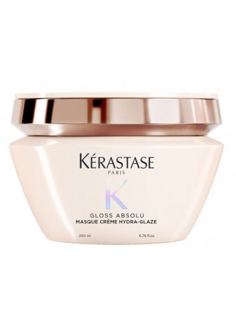 Кремова маска для розгладжування товстого, неслухняного волосся Kerastase Gloss Absolu Masque Creme Hydra-Glaze 200 мл