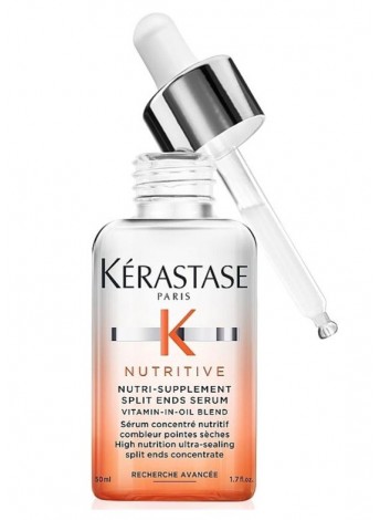 Живильна сироватка-концентрат для сухих посічених кінчиків волосся KERASTASE Nutri-Supplement Split Ends Serum 50 мл