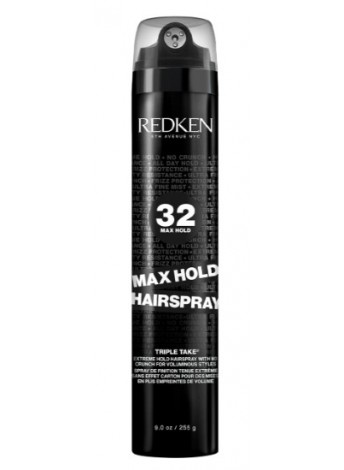 Лак екстра-сильної фіксації з ефектом об'єму для укладки волосся 32 Redken Max Hold Hairspray 300 мл