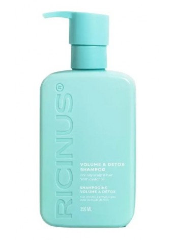 Шампунь для детоксикації шкіри голови та об'єму Ricinus Volume & Detox Shampoo 350 мл