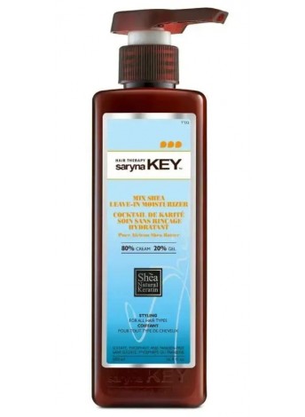 Незмивний крем-гель микс Ши для кучерявого волосся (80% крем, 20% скульптуруючий гель) Saryna Key Mix Shea Leave-in Moisturiser 300 мл