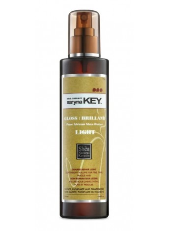 Спрей-блиск з маслом ши (полегшена форма) для волосся Saryna Key Damage Repair Light Gloss Brillant 250 мл