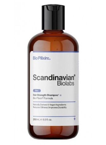Чоловічий зміцнюючий шампунь для волосся Scandinavian Biolabs Bio-Pilixin Hair Strength Shampoo 250 мл