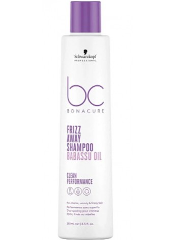 Шампунь для гладкості жорсткого, неслухняного волосся Schwarzkopf BC Bonacure Frizz Away Shampoo 250 мл