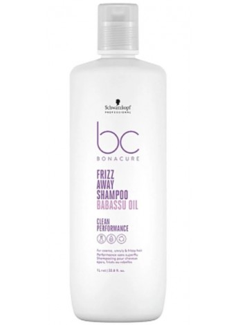 Шампунь для гладкості жорсткого, неслухняного волосся Schwarzkopf BC Bonacure Frizz Away Shampoo 1000 мл
