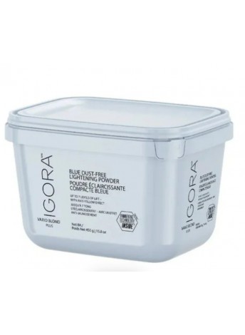 Блакитний освітлюючий порошок до 7 рівнів Schwarzkopf Igora Vario Blond Plus Lightening Powder 450 г