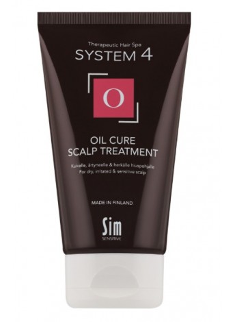 Пілінгова маска "О" для очищення шкіри голови Sim Sensitive System 4 Oil Cure Scalp Treatment 75 мл