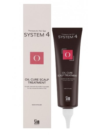 Пілінгова маска "О" для очищення шкіри голови Sim Sensitive System 4 Oil Cure Scalp Treatment 150 мл