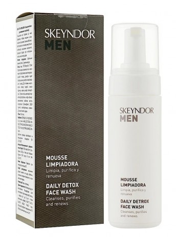 Очищуючий мус для вмивання потрійної дії Skeyndor Men Daily Detox Face Wash 150 мл