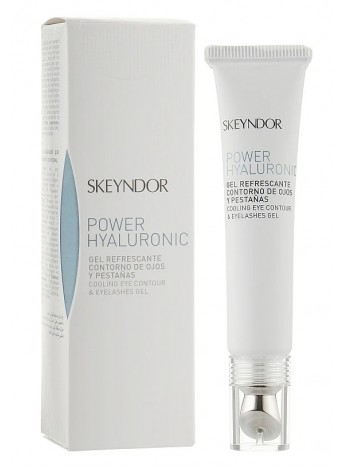 Охолоджуючий крем-гель для контуру очей та вій Skeyndor Power Hyaluronic Cooling eye contour eyelashes gel, 15 мл