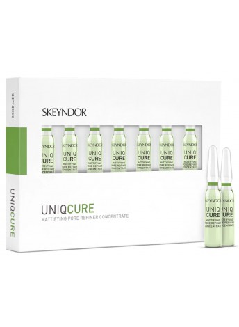 Активний матуючий концентрат від розширених пір Skeyndor Uniqcure Mattifying pore refiner concentrate 7шт по 2 мл