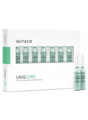 Активний заспокійливий концентрат SOS від подразнень та почервонінь Skeyndor Uniqcure SOS Recovering concentrate 7шт по 2 мл