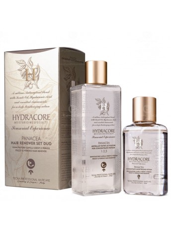 Набір для вирівнювання зовнішньої структури волосся Tecna Hydracore Hair Renewer Panacea Set Duo Kit