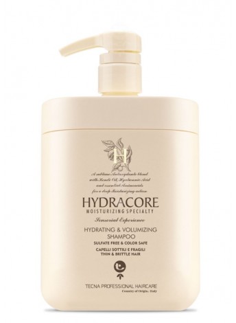 Професійний зволожуючий шампунь для волосся Tecna Hydracore Hydrating Volumizing Shampoo 1000 мл